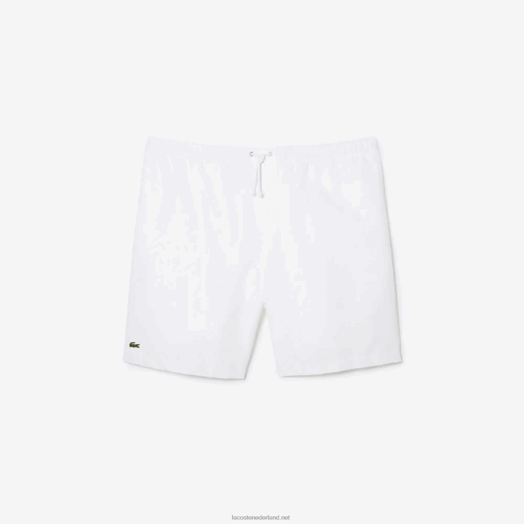 Lacoste sport relaxed fit jersey gevoerde short - grote maten - groot 0828H1446 wit 001 Heren