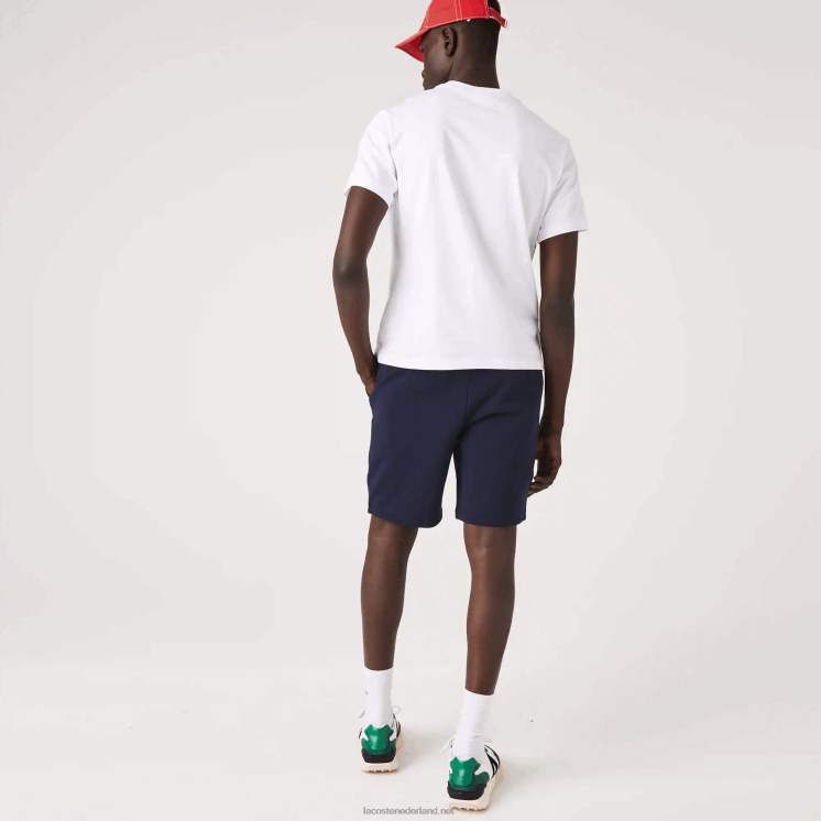 Lacoste sport tennis fleece short 0828H1338 marineblauw 166 Heren