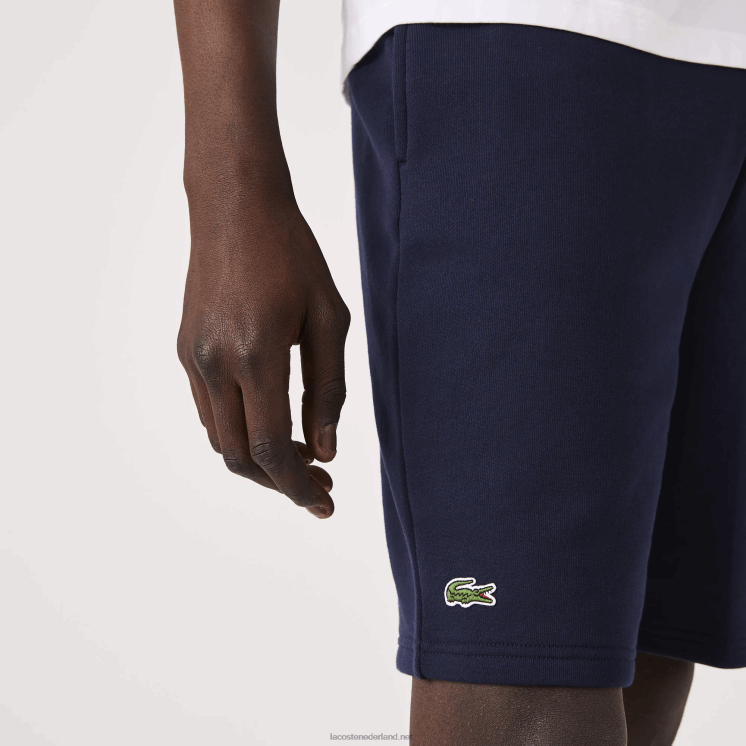 Lacoste sport tennis fleece short 0828H1338 marineblauw 166 Heren