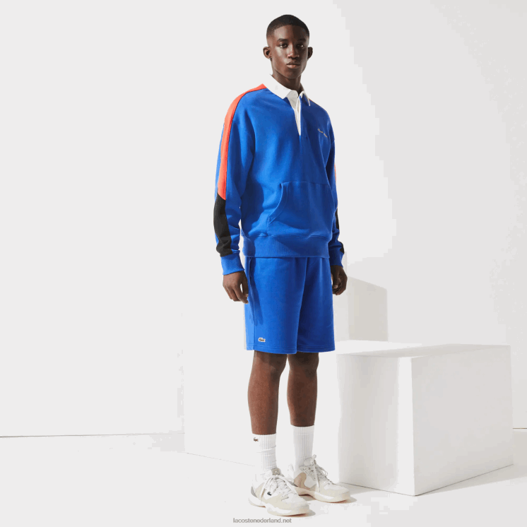 Lacoste sport tennis fleece short 0828H1339 blauwe hjm Heren