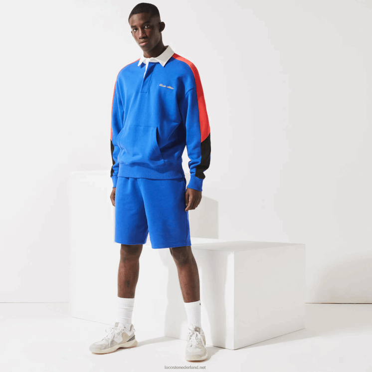 Lacoste sport tennis fleece short 0828H1339 blauwe hjm Heren