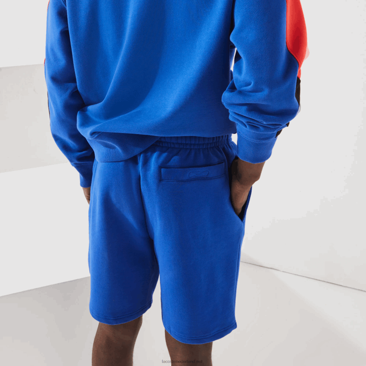 Lacoste sport tennis fleece short 0828H1339 blauwe hjm Heren