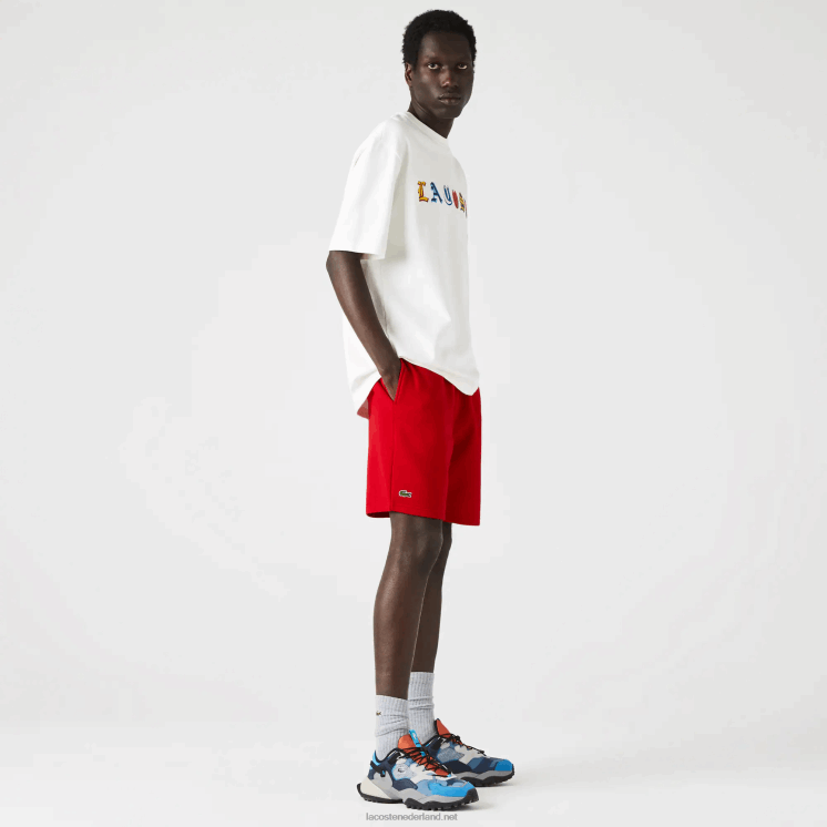 Lacoste sport tennis fleece short 0828H1374 rood 240 Heren