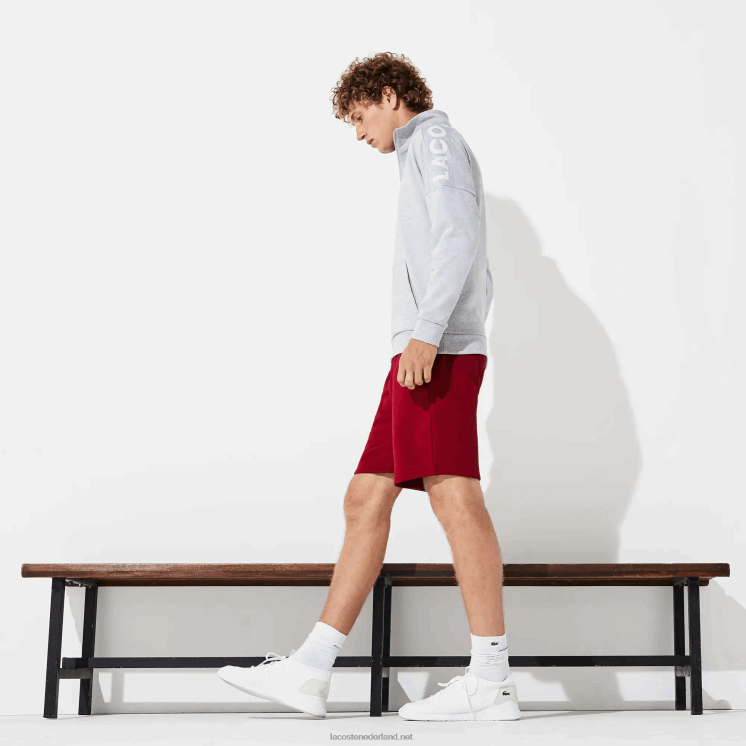 Lacoste sport tennis fleece short 0828H1604 bordeaux 476 Heren