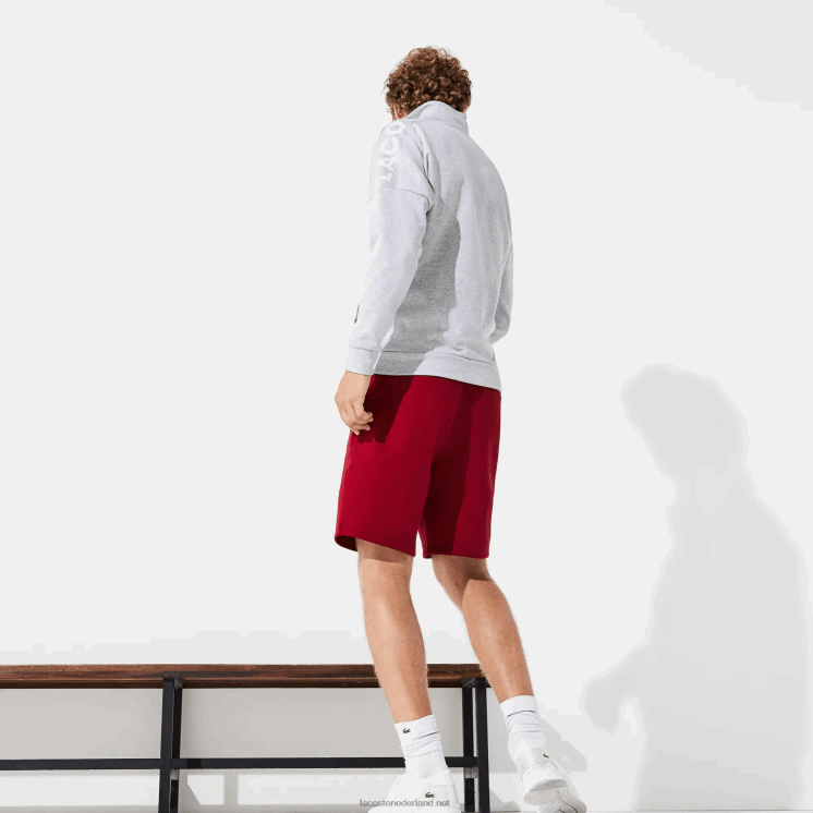Lacoste sport tennis fleece short 0828H1604 bordeaux 476 Heren