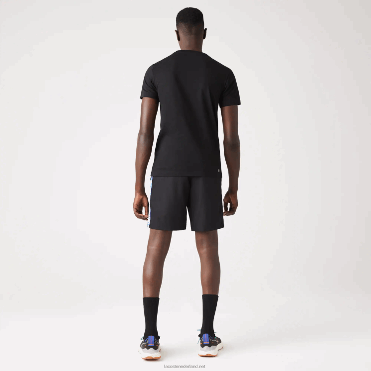 Lacoste sportieve taft tennisshorts 0828H1332 zwart 031 Heren