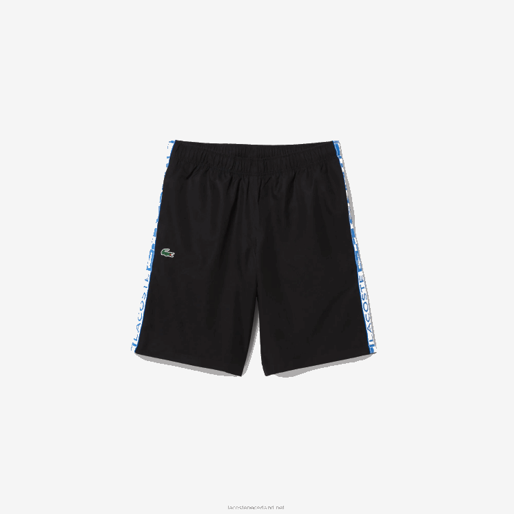 Lacoste sportieve taft tennisshorts 0828H1332 zwart 031 Heren