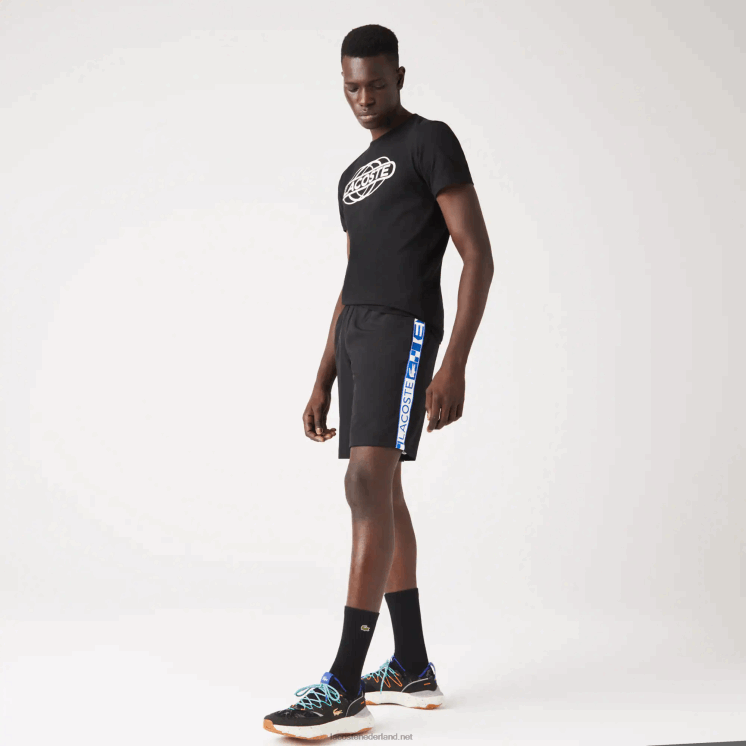 Lacoste sportieve taft tennisshorts 0828H1332 zwart 031 Heren