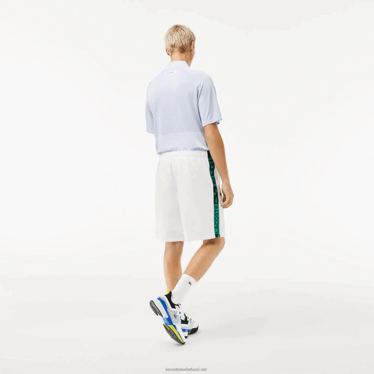 Lacoste sportieve taft tennisshorts 0828H1333 wit 001 Heren