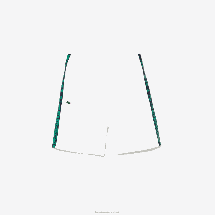 Lacoste sportieve taft tennisshorts 0828H1333 wit 001 Heren