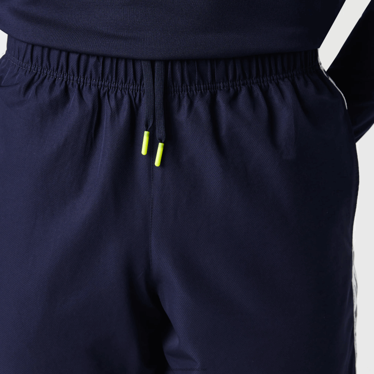 Lacoste sportieve taft tennisshorts 0828H1334 marineblauw 166 Heren