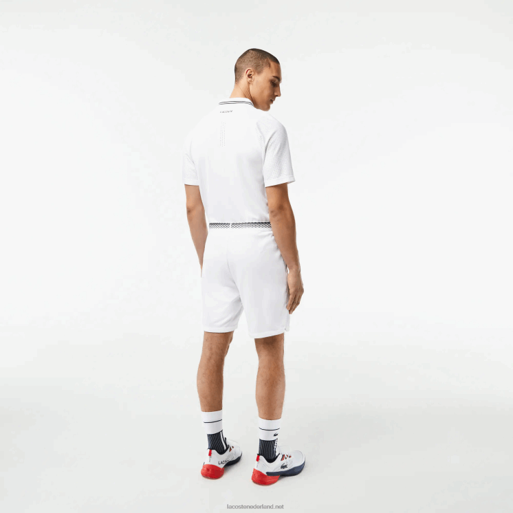 Lacoste tennis x daniil medvedev mesh short 0828H428 wit 001 Heren