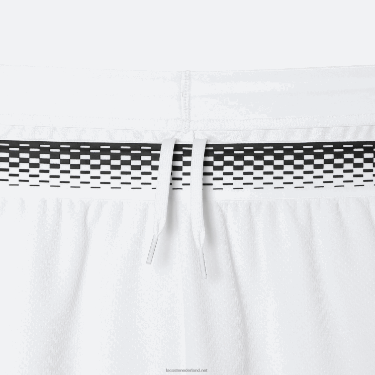 Lacoste tennis x daniil medvedev mesh short 0828H428 wit 001 Heren