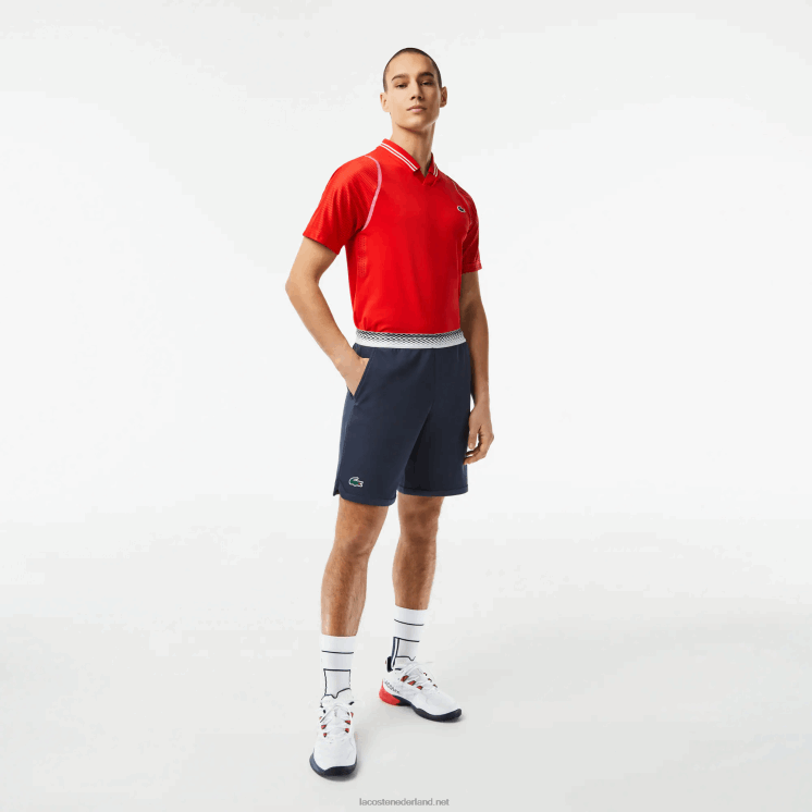 Lacoste tennis x daniil medvedev mesh short 0828H429 blauwe kxe Heren