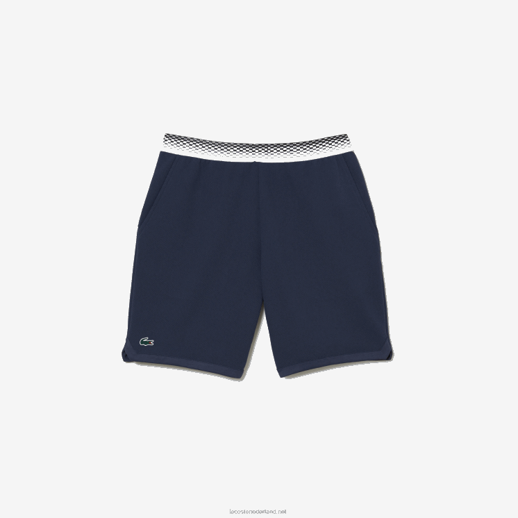Lacoste tennis x daniil medvedev mesh short 0828H429 blauwe kxe Heren