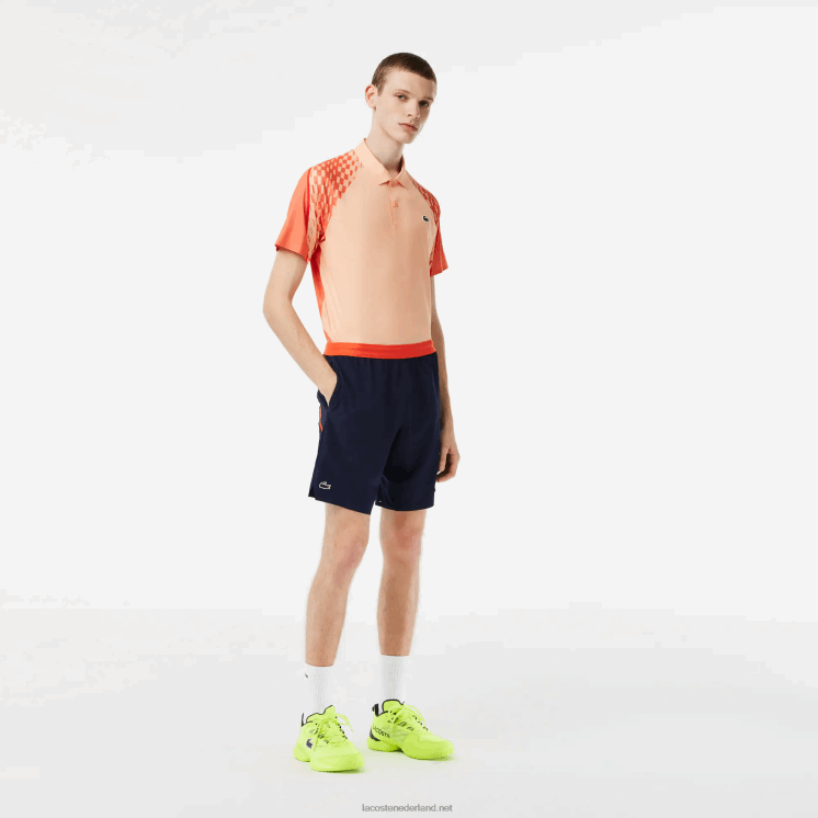 Lacoste tennis x novak djokovic korte broek 0828H408 marineblauw 166 Heren