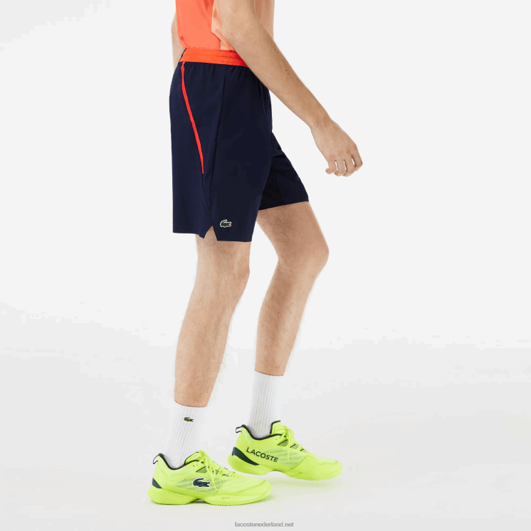 Lacoste tennis x novak djokovic korte broek 0828H408 marineblauw 166 Heren