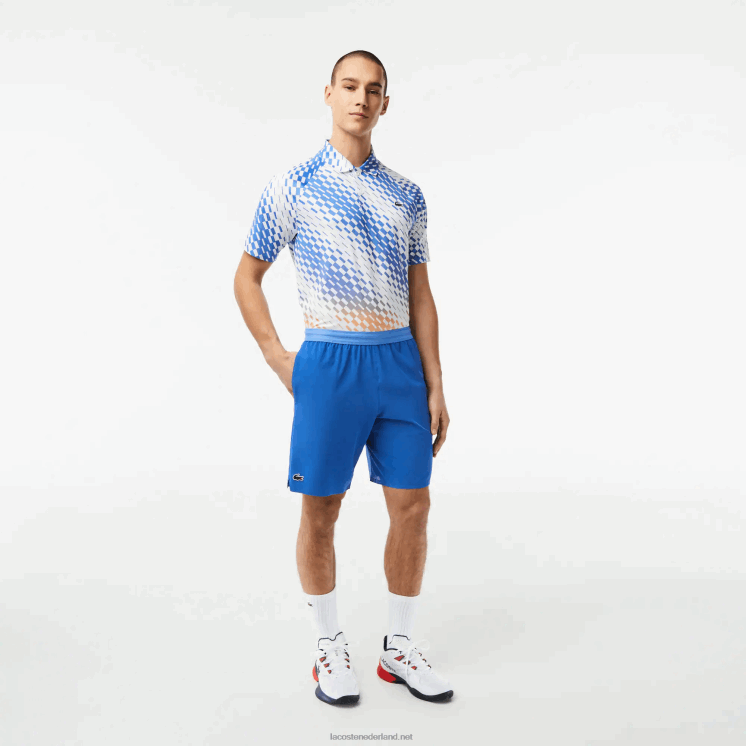 Lacoste tennis x novak djokovic korte broek 0828H409 blauwe kxb Heren