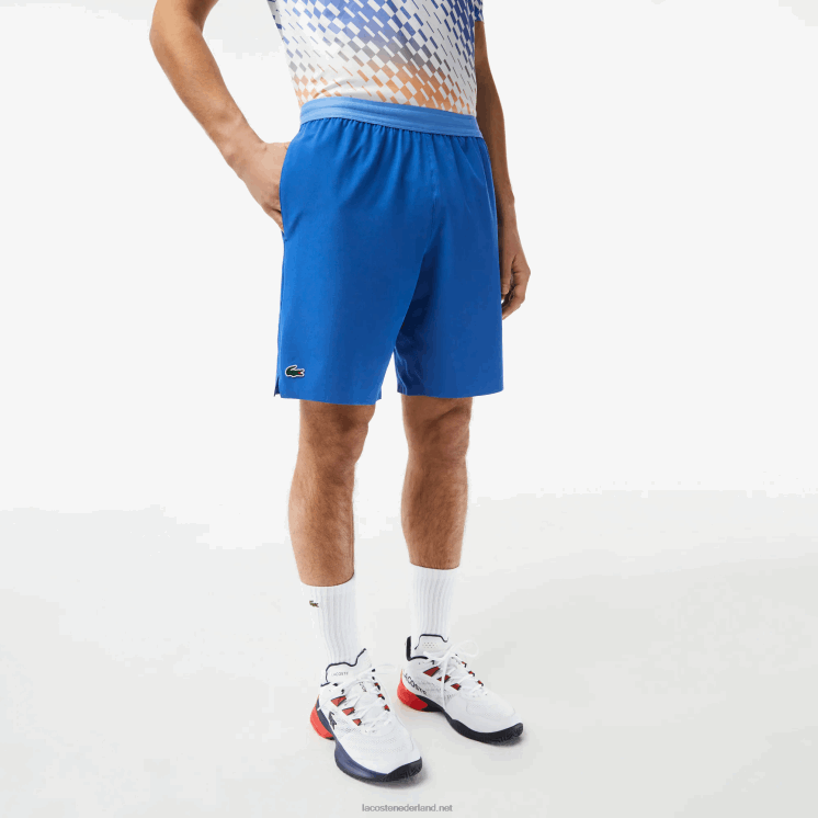 Lacoste tennis x novak djokovic korte broek 0828H409 blauwe kxb Heren