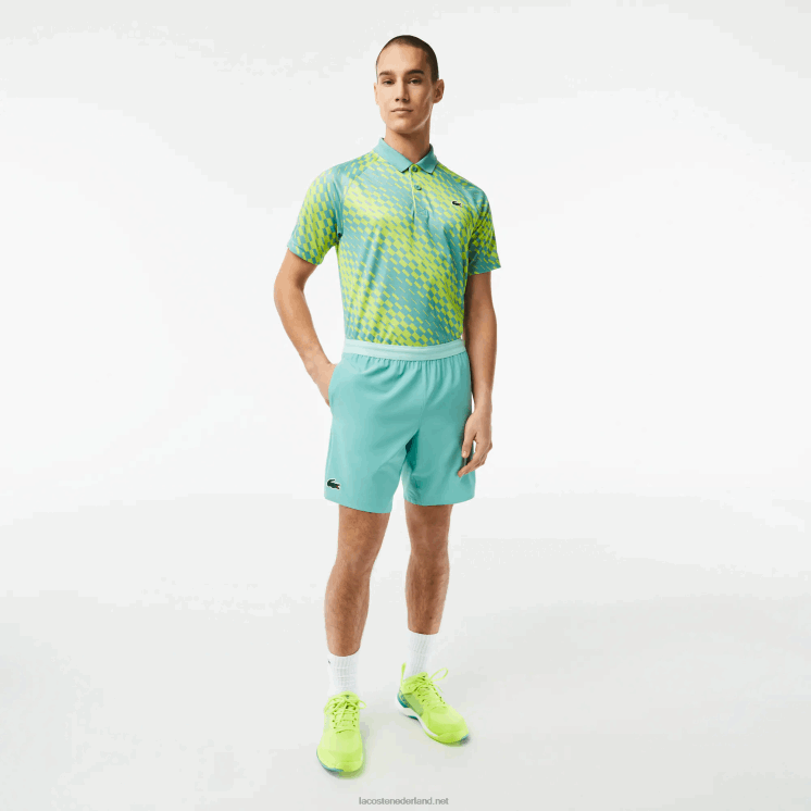 Lacoste tennis x novak djokovic korte broek 0828H410 munt 3a4 Heren