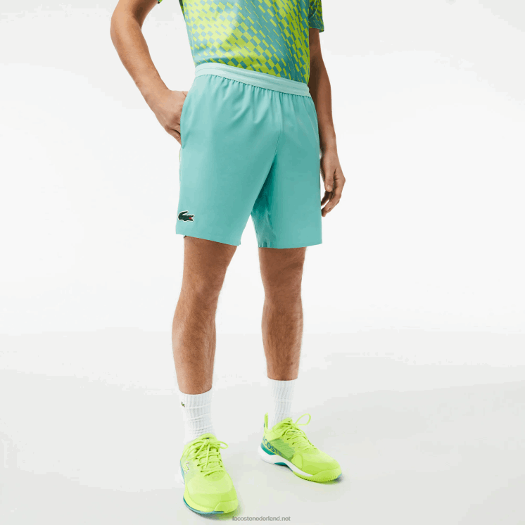 Lacoste tennis x novak djokovic korte broek 0828H410 munt 3a4 Heren