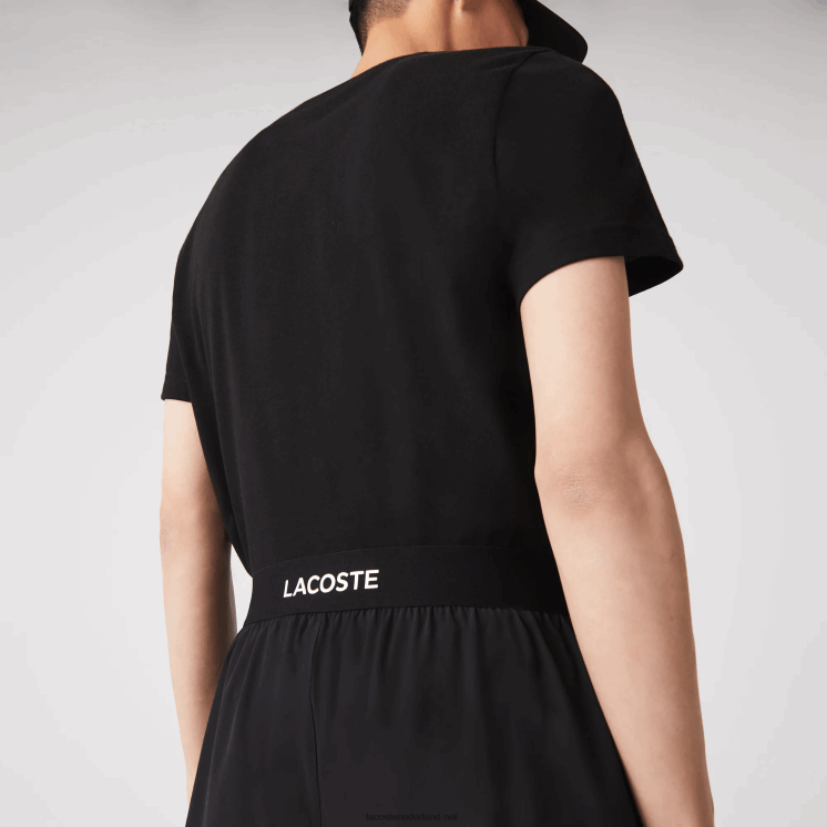 Lacoste ultralichte sportbroek 0828H1410 zwart wit 258 Heren