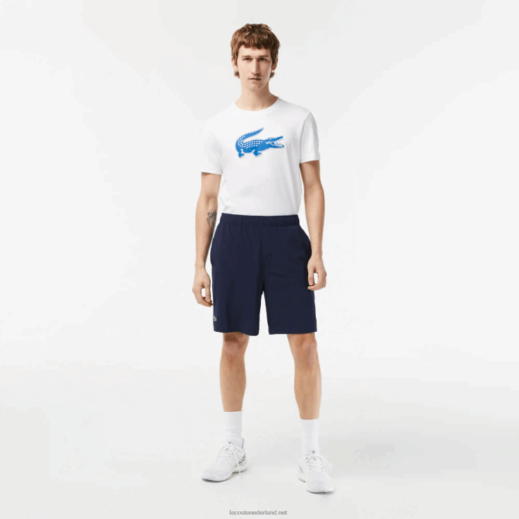 Lacoste ultralichte sportbroek 0828H1411 marineblauw wit 525 Heren