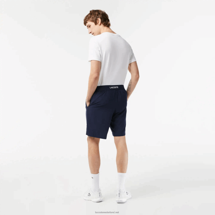 Lacoste ultralichte sportbroek 0828H1411 marineblauw wit 525 Heren