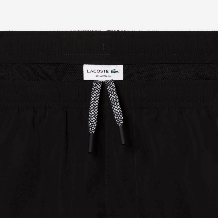 Lacoste waterdichte korte broek 0828H465 zwart 031 Heren