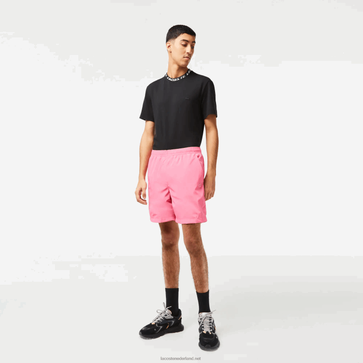 Lacoste waterdichte korte broek 0828H466 roze 2r3 Heren