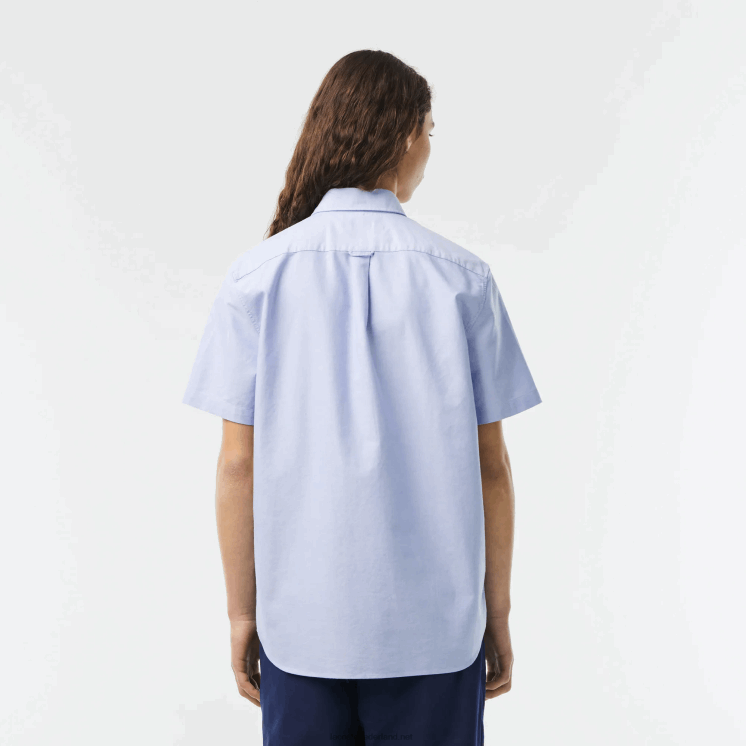 Lacoste Oxford-katoenen overhemd met normale pasvorm 0828H1527 blauwe hbp Heren