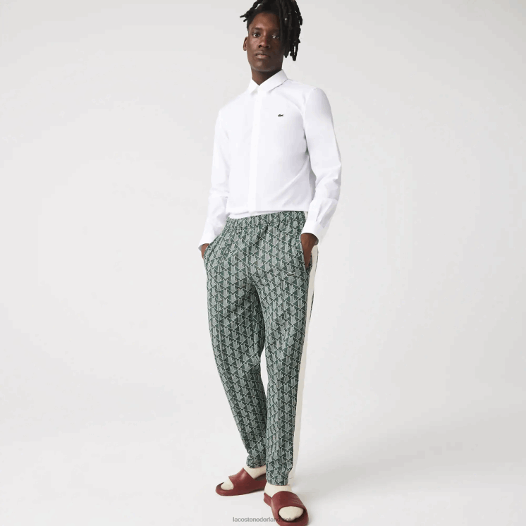 Lacoste Slim-fit overhemd van popeline stretchkatoen 0828H1488 wit 001 Heren
