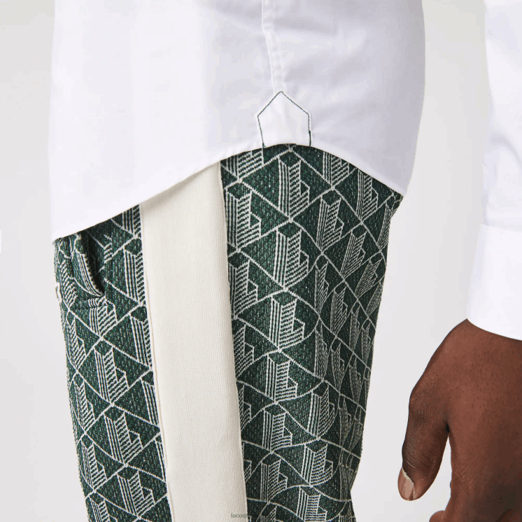 Lacoste Slim-fit overhemd van popeline stretchkatoen 0828H1488 wit 001 Heren