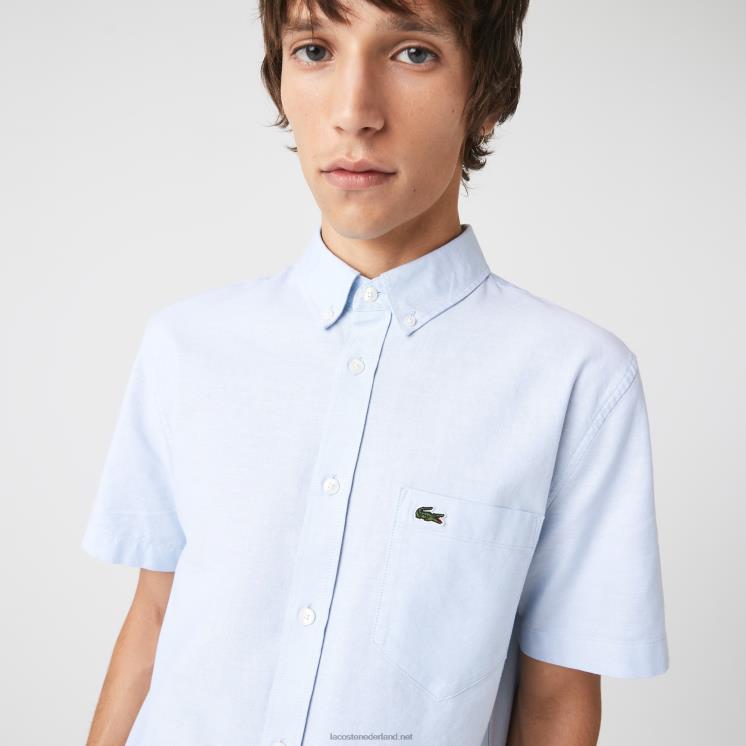 Lacoste katoenen overhemd met normale pasvorm 0828H451 blauwe hbp Heren