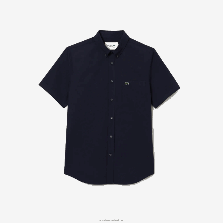 Lacoste katoenen overhemd met normale pasvorm 0828H452 marineblauw 423 Heren