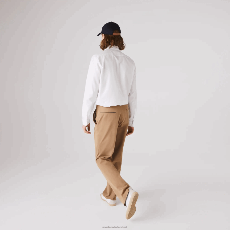 Lacoste regular-fit katoenen popeline overhemd 0828H1614 wit 001 Heren