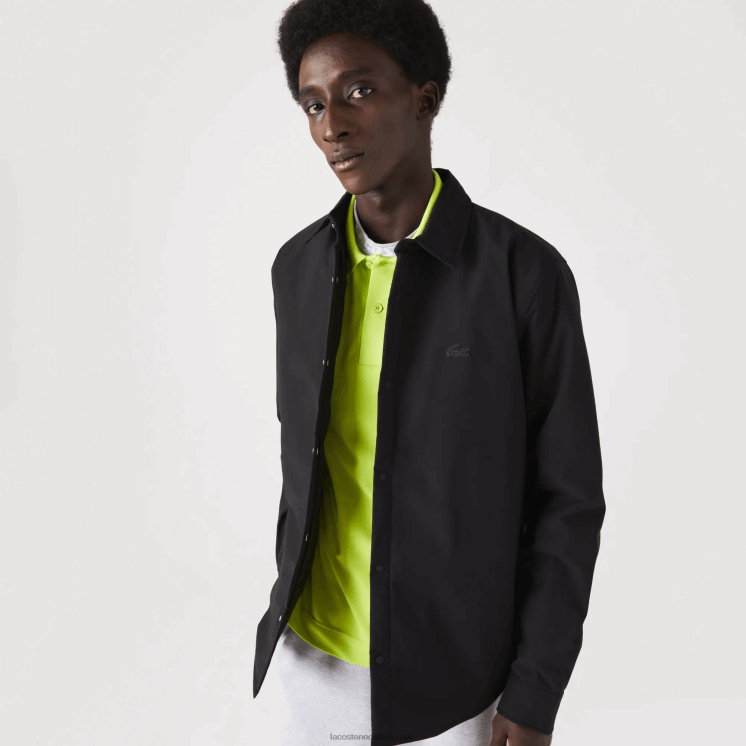 Lacoste waterafstotend overshirt 0828H1569 zwart 031 Heren