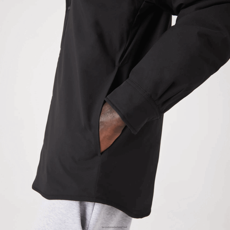 Lacoste waterafstotend overshirt 0828H1569 zwart 031 Heren