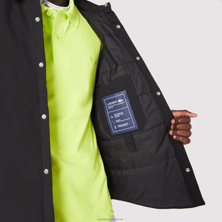 Lacoste waterafstotend overshirt 0828H1569 zwart 031 Heren