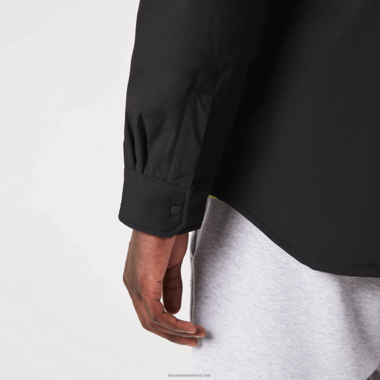 Lacoste waterafstotend overshirt 0828H1569 zwart 031 Heren