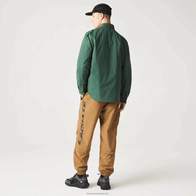 Lacoste waterafstotend overshirt 0828H1570 groen 5hx Heren