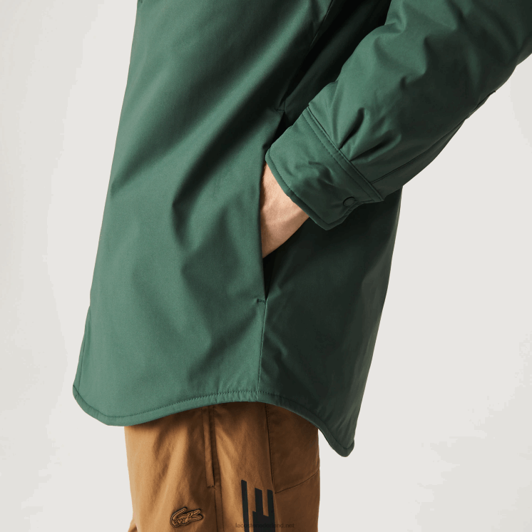 Lacoste waterafstotend overshirt 0828H1570 groen 5hx Heren