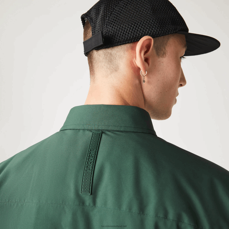 Lacoste waterafstotend overshirt 0828H1570 groen 5hx Heren