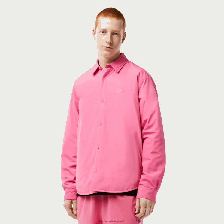 Lacoste waterafstotend overshirt 0828H498 roze 2r3 Heren