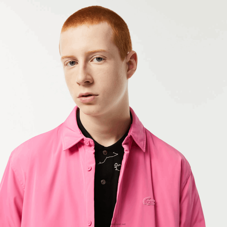 Lacoste waterafstotend overshirt 0828H498 roze 2r3 Heren