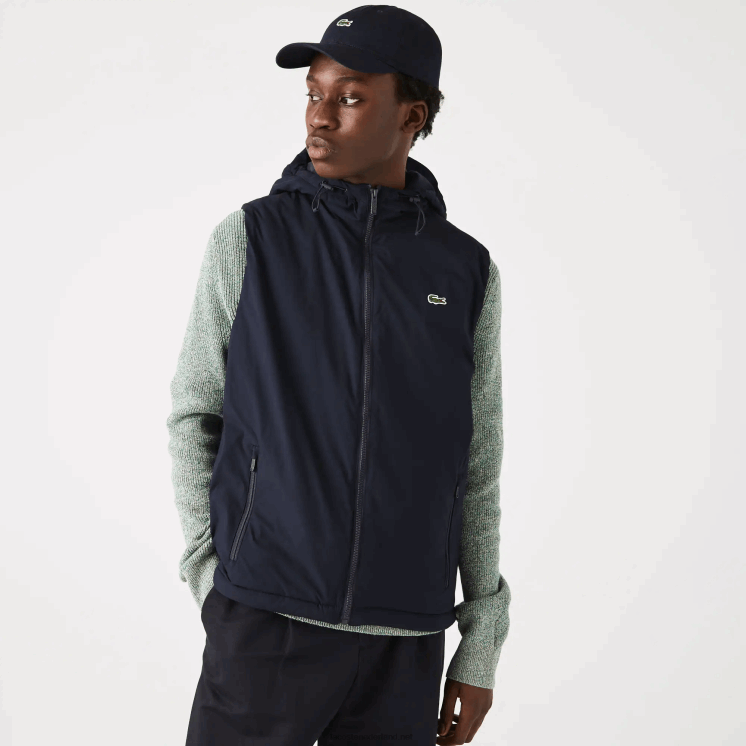 Lacoste erfgoed 3-in-1 geruite trenchcoat 0828H1290 beige wit a8m Heren
