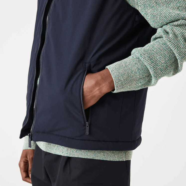 Lacoste erfgoed 3-in-1 geruite trenchcoat 0828H1290 beige wit a8m Heren