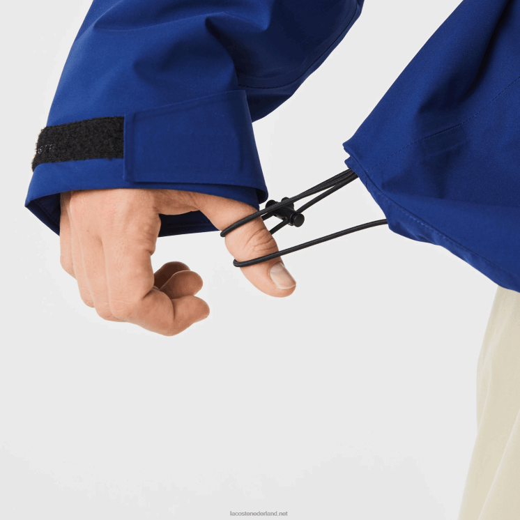 Lacoste waterafstotende gewatteerde parka 0828H1308 blauwe bdm Heren