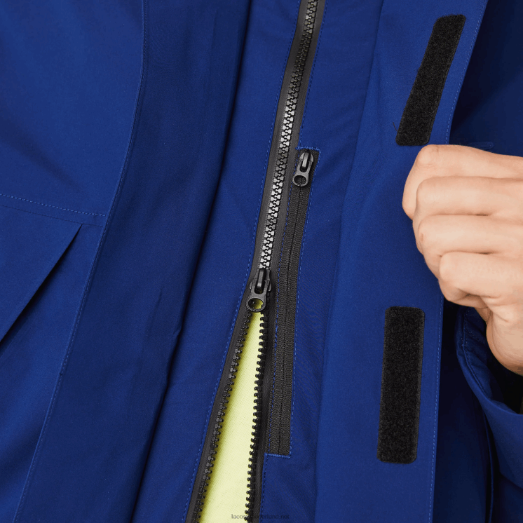 Lacoste waterafstotende gewatteerde parka 0828H1308 blauwe bdm Heren
