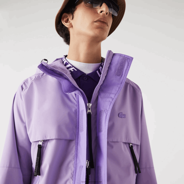 Lacoste waterafstotende parka 0828H1256 paarse gfu Heren